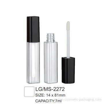 Plastic cosmetisch vierkant lipgloss/mascara -container